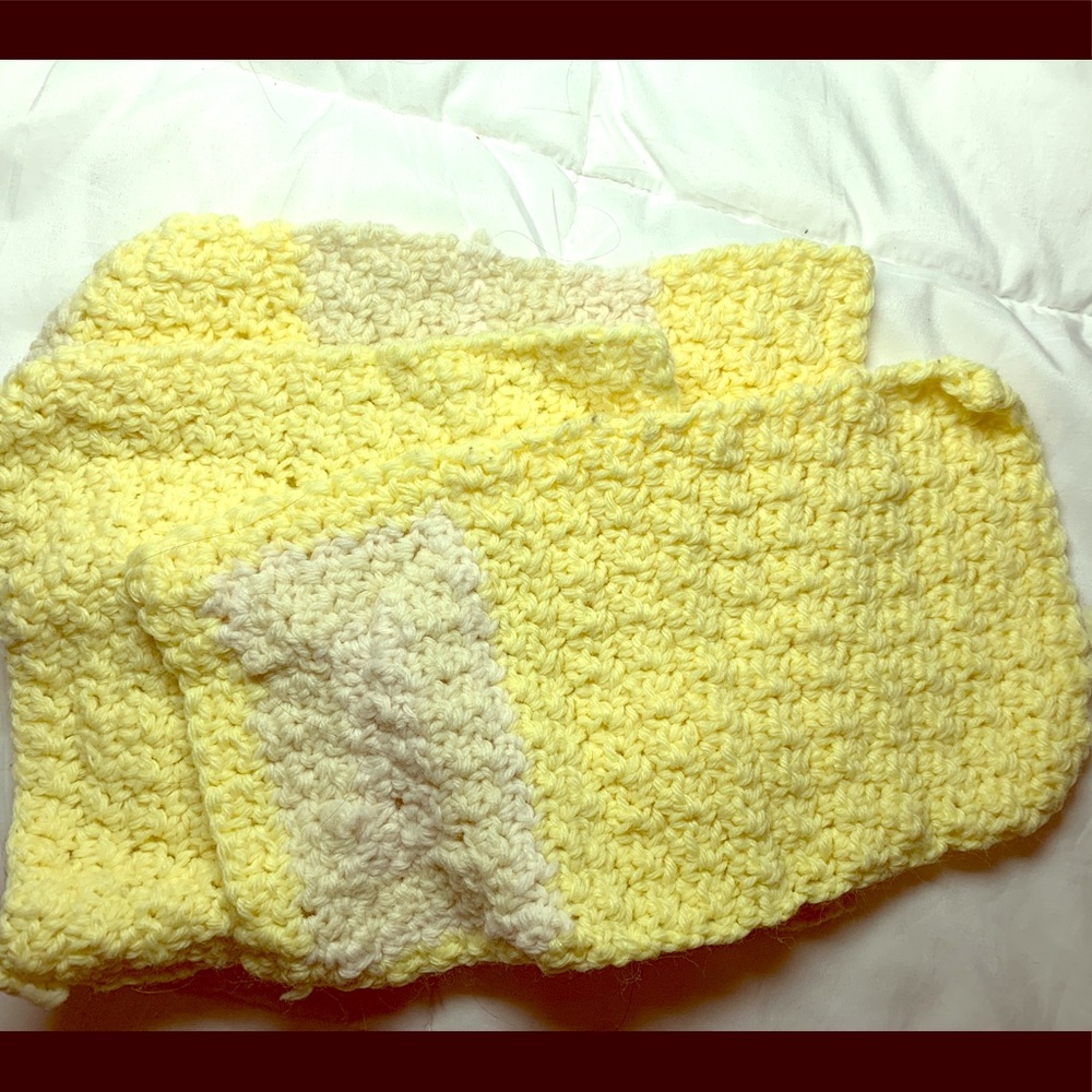 Crocheted dishcloths